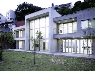 [엔디하임] 군더더기 없는 플랫한 스타일의 주택 - 서울 종로, 엔디하임 - ndhaim 엔디하임 - ndhaim Casas modernas
