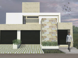 CASA VL, MLL arquitecta MLL arquitecta ミニマルな 家 石