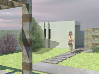 CASA VL, MLL arquitecta MLL arquitecta ミニマルな 家 石