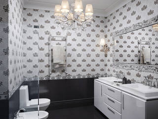 Квартира в классическом стиле в Москве, ELLE DESIGN STUDIO ELLE DESIGN STUDIO Classic style bathroom