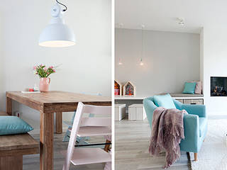Een romantische woonkamer, Interieur Design by Nicole & Fleur Interieur Design by Nicole & Fleur Wohnzimmer im Landhausstil