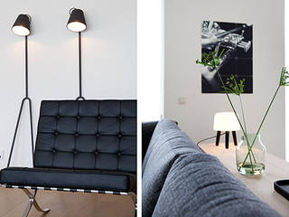 Het ontwerp en realisatie van een woonkamer, Interieur Design by Nicole & Fleur Interieur Design by Nicole & Fleur Ruang Keluarga Modern