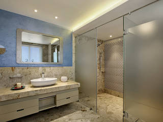 Nikhil patel residence, Dipen Gada & Associates Dipen Gada & Associates Modern bathroom