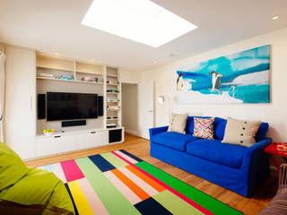 Tregoose, Polzeath homify Salle multimédia moderne