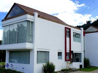 Casa Cajica Colombia, AV arquitectos AV arquitectos Casas modernas Concreto