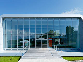 MDT Competence Center - Ausstellungs- und Verwaltungsgebäude, frm Architekten GmbH: modern von frm Architekten GmbH,Modern