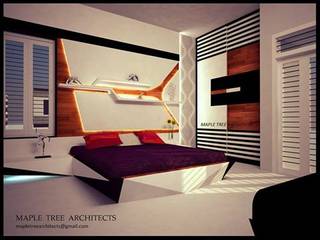 Mr.Ajith Residence, MAPLE TREE MAPLE TREE Modern style bedroom