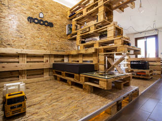 MODOM Office - Modular Work Space, MODOM srl MODOM srl Modern Study Room and Home Office Wood Wood effect