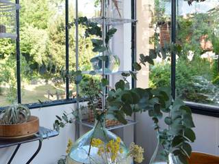 Jardin d'hiver, C'est du beau C'est du beau Rustic style balcony, veranda & terrace Glass