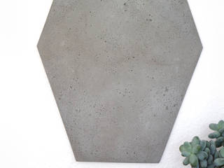 Beton-Wandbild 'ANGULAR', Betonfusion. Betonfusion. Modern Walls and Floors Stone Grey
