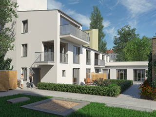 Wohnungsbau Börnestraße 4/6 in Berlin-Weißensee, 3d-labor 3d-labor Casas modernas
