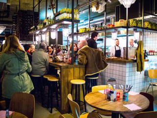 Firma Pickles | Burgers & Wines – Markthal Rotterdam, Tubbs design Tubbs design مساحات تجارية