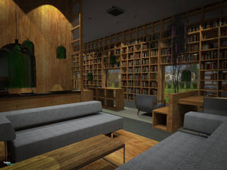 Onderzoeksbibliotheek, Tubbs design Tubbs design Espacios comerciales