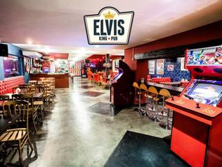 Elvis King Pub, Caio Prates Arquitetura e Design Caio Prates Arquitetura e Design Espaces commerciaux Béton