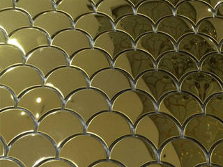 ENCHAPES TIPO MOSAICO EN ACERO INOXIDABLE, FIORETTO SAS FIORETTO SAS Modern walls & floors