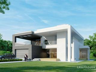 Das moderne Architektenhaus mit Flachdach, LK&Projekt GmbH LK&Projekt GmbH Moderne Häuser