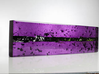 CAUCES PARALELOS, Ana Maria Nava Glass Ana Maria Nava Glass ArtworkSculptures Glass Purple/Violet