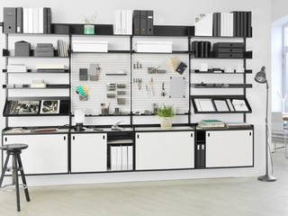 Sparring+ - Skandinavisches Design für Ihren Arbeitsbereich, Elfa Deutschland GmbH Elfa Deutschland GmbH Scandinavian style study/office Metal White Storage
