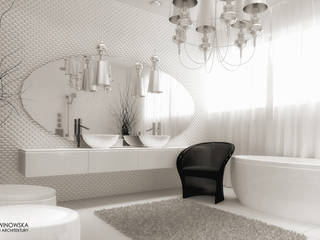 MODERN GLAMOUR, Ludwinowska Studio Architektury Ludwinowska Studio Architektury Ausgefallene Badezimmer