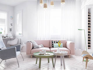 homify Scandinavische woonkamers