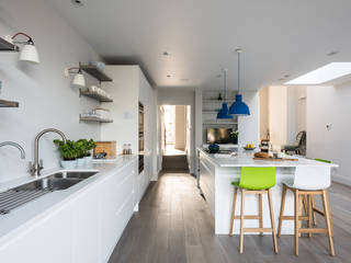 Putney Home, Grand Design London Ltd Grand Design London Ltd Cocinas de estilo moderno kitchen,living room,extension,refurbishment