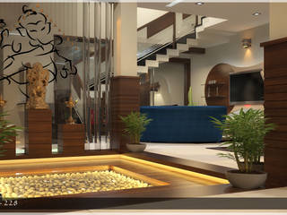 Contemporary Interior Design, Premdas Krishna Premdas Krishna Modern corridor, hallway & stairs