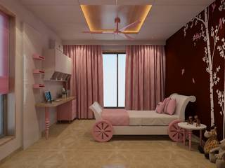 DR. BHAVESHBHAI CHUAHAN RESIDENCE, INCEPT DESIGN SERVICES INCEPT DESIGN SERVICES Modern style bedroom