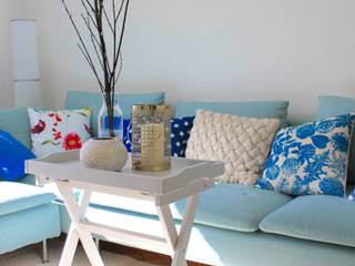 BLUE LIVING ROOM, Severine Piller Design LLC Severine Piller Design LLC Living room