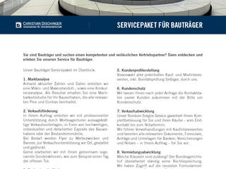 Bauträger * 10 Vorteile durch Full-Service-Marketing *, Christian Dischinger Christian Dischinger