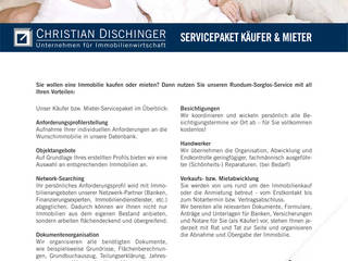 Servicepaket für Käufer und Mieter, Christian Dischinger Christian Dischinger