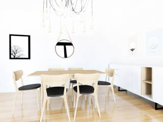 Apartamento Minimal, Youdekor Youdekor Scandinavian style dining room Wood Wood effect