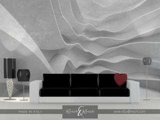 3D WALL , Affreschi & Affreschi Affreschi & Affreschi Modern living room