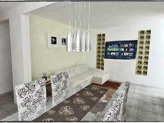 DEPARTAMENTO H.ILUSTRES, WIGO ARQUITECTURA WIGO ARQUITECTURA Modern living room Concrete