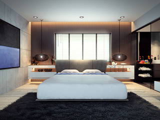 bed & bath, Im Designer studio Im Designer studio غرفة نوممنضدة جانبية
