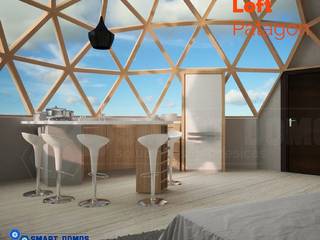 loft patagon, smart domos smart domos モダンスタイルの寝室