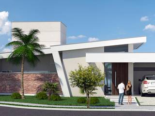 Projeto arquitetônico para residência , Fernando Parreira Arquitetura Fernando Parreira Arquitetura Modern Houses