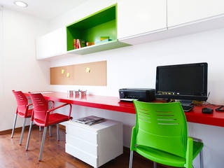 Departamento Piri, Oneto/Sousa Arquitectura Interior Oneto/Sousa Arquitectura Interior Modern Study Room and Home Office