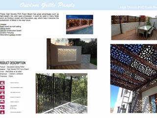 Outdoor Grille Panels, series supplies series supplies حديقة