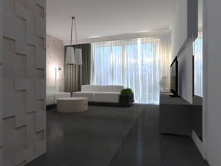 męski minimalizm..., Projekt Kolektyw Sp. z o.o. Projekt Kolektyw Sp. z o.o. Living room