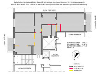 Ristrutturazione di un appartamento, Studio GD Architettura & Design (Arch. Giovanni Di Carlo) Studio GD Architettura & Design (Arch. Giovanni Di Carlo)