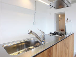pure house, studio m+ by masato fujii studio m+ by masato fujii Scandinavian style kitchen Wood Wood effect