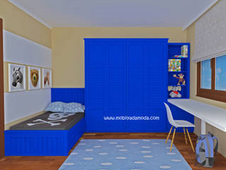 Stanley American Style Kids&Teenage Room, MOBİLYADA MODA MOBİLYADA MODA ห้องนอนเด็ก ไม้ Wood effect