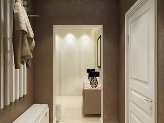 ЖК "Престиж", Design Studio Details Design Studio Details Scandinavian style corridor, hallway& stairs