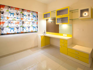 A residence for Mr.Nitin Warrier at Blue Ridge ,Hinjewadi ,Pune, Navmiti Designs Navmiti Designs Minimalistische kinderkamers