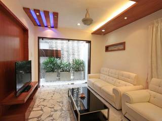 The Multi Level House, Ansari Architects Ansari Architects Modern living room
