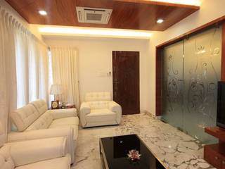 The Multi Level House, Ansari Architects Ansari Architects Modern Living Room
