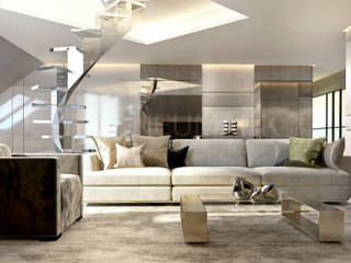 Apartment in Geneve. Апартаменты в Женеве., NEUMARK NEUMARK Living room