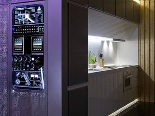 Spaceship home (NOEM), NOEM NOEM Nhà bếp phong cách hiện đại Cabinets & shelves