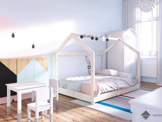 pokój dziecięcy, JUSSS JUSSS Детская комнатa в скандинавском стиле Розовый