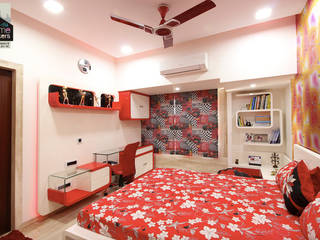 Red Bedroom homify Modern style bedroom Red